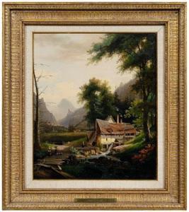 POSTELLE Germain 1800-1800,The Cottage,1891,Brunk Auctions US 2009-09-12