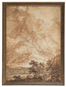 POSTL Karel 1774-1818,A Mountain Landscape, Two Figures in the Foregroun,Palais Dorotheum 2023-05-08