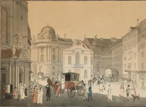 POSTL Karel 1774-1818,Der Michael's Platz, Wien,Bruun Rasmussen DK 2021-07-05
