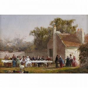 POTEMONT Adolphe Theodore J. 1828-1883,THE OUTDOOR PARTY,Waddington's CA 2013-12-10