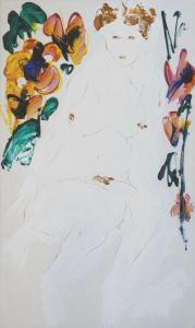 POTOTSKY Gregory 1954,Naked woman in flowers,2003,Antonija LV 2022-02-12