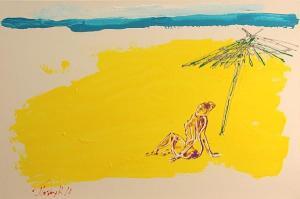 POTOTSKY Gregory 1954,Nude under a beach umbrella,2010,Bonhams GB 2011-10-23