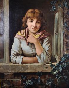POTTER Arthur 1880,Bust Portrait of a Young Girl,John Nicholson GB 2019-03-27