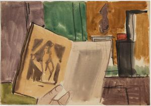 POTTER LARRY 1922-1966,Sketch of a Studio,1960,Treadway US 2019-09-15