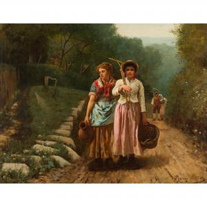 POTTER Sydney 1883-1890,HOME FROM THE FIELDS,Lyon & Turnbull GB 2021-09-01