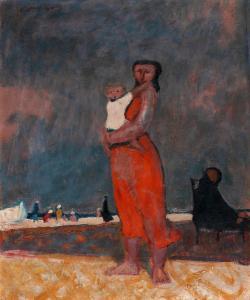 POTTHOF Hans 1911-2003,Mutter mit Kind (Mother with Child),Germann CH 2023-06-20