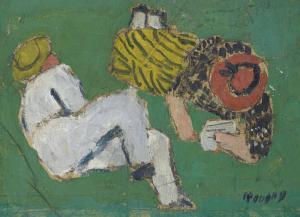 POUGNY Jean 1892-1956,Deux personnages sur l'herbe,1953,Christie's GB 2018-05-16