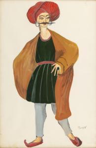 POUGNY Jean 1892-1956,Man in a Turban. Costume Design,MacDougall's GB 2024-04-10