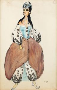 POUGNY Jean 1892-1956,Sultanah. Costume Design,MacDougall's GB 2024-04-10