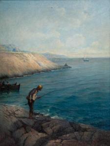 POULAKAS Ioannis 1864-1942,Le jeune pêcheur,Bonhams GB 2021-05-19