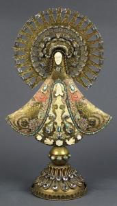 Poulat Matilde Eugena 1900-1960,The Virgin of Remedios sculpture,Clars Auction Gallery US 2019-05-19
