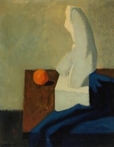 POULSEN Georg 1911-1997,Still life with a female torso and an orange,1944,Bruun Rasmussen 2023-03-21