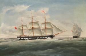 POULSON Ernest 1836-1865,The 3-masted merchantman 'Ann Mitchell',1850,Sotheby's GB 2005-03-01