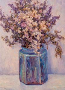 POULSON JAMES 1955,Still Life with Flowers,Hindman US 2022-07-07