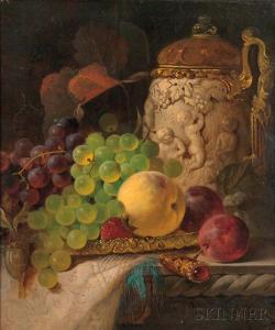 POULTON James 1844-1859,Still Life with Fruit and Tankard,Skinner US 2017-01-27