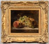 POULTON James 1844-1859,Still Life with Peaches and Grapes,1846,Skinner US 2021-07-15