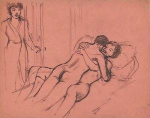 POULTON Tom 1897-1963,copulating couples,Bloomsbury London GB 2009-11-25