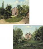 POUPIER J,Two views of a château,1894,Christie's GB 2007-11-21