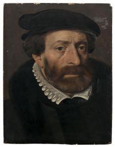 POURBUS Pieter 1524-1584,Portrait d'homme barbu au chapeau ,Artcurial | Briest - Poulain - F. Tajan 2020-06-16