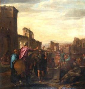 POUSSIN,A Classical Scene with Architects Directing Workers,Mallams GB 2011-07-13