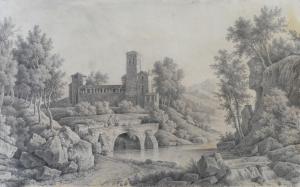 POVEDA Y JUAN Vicente 1857-1935,Paisaje italiano,Alcala ES 2024-10-10