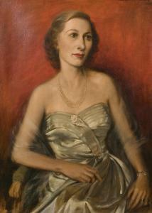 POWELL Bernard,A half-length portrait of a seated lady, said to b,1951,John Nicholson 2021-06-23