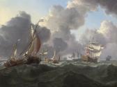 POWELL Charles Martin,English warships and Dutch hoys in a stiff North S,Christie's 2008-10-29
