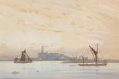 Powell E.W,Shipping at Dusk,1932,Simon Chorley Art & Antiques GB 2018-01-30
