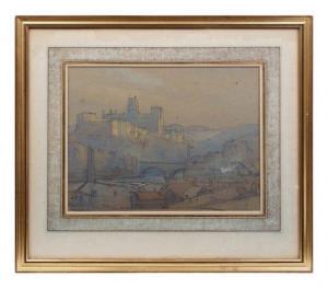 POWELL Eric Walter 1886-1933,A View of Durham Cathedral,1919,Hindman US 2021-01-20