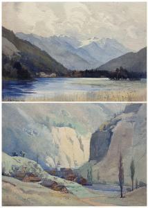 POWELL Eric Walter 1886-1933,On the Little St Bernard Pass;,1922/1930,Duggleby Stephenson (of York) 2022-12-08