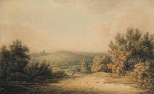 POWELL John 1778-1785,A View on the Road Between London andSydnam,Levis CA 2010-10-03