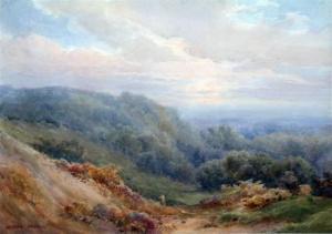 POWELL Joseph Arthur 1876-1961,The Downs at Steyning West Sussex,Gorringes GB 2007-10-23