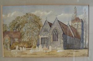 POWELL Thomas Edward 1823-1901,bisham church and vicarage,1864,Bonhams GB 2005-11-22
