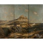 POWER SR. Tyrone,coastal scene with mountains in the background,1931,Pook & Pook 2017-07-17