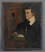 POWERS Asahel Lynde 1813-1843,Portrait of a Boy Studying Geometry,1839,Skinner US 2012-03-04