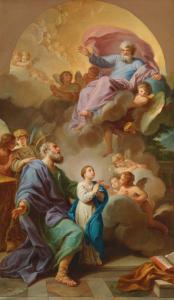 POZZI Stefano 1699-1768,Saint Joachim présentant la Vierge au Temple,1730,Aguttes FR 2022-12-06