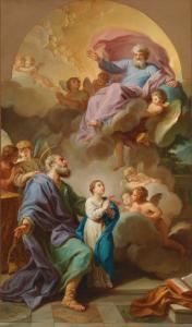 POZZI Stefano 1699-1768,Saint Joachim présentant la Vierge au Temple,Aguttes FR 2022-06-28