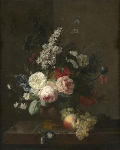 PRÉVOST Jean Louis, le Jeune 1760-1815,Vase de fleurs et fr,Artcurial | Briest - Poulain - F. Tajan 2023-03-22
