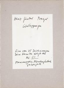 PRAGER Heinz Günter 1944,KASSETTE ÜBERLAPPUNGEN' (MIT EINER H,1983,Hargesheimer Kunstauktionen 2020-12-04