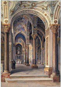 PRANG H,Blick ins Innere der Kirche La Mortorana in Palermo,Galerie Bassenge DE 2015-05-29