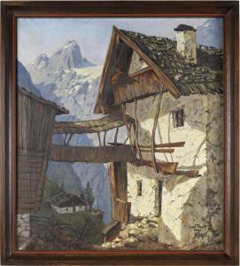 PRANTH Sepp,Bergbauernhaus in Südtirol,1946,Palais Dorotheum AT 2013-05-15