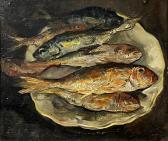 PRATELLA Ada 1901-1929,Natura morta di pesci,Errico casa d'aste IT 2023-03-18