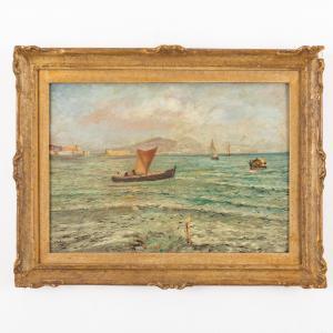 PRATELLA UGO 1890-1978,Marina con barche,Wannenes Art Auctions IT 2023-02-02