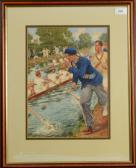 PRATER Ernest 1864-1950,boat race,David Lay GB 2017-11-30