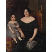 PRATS Y VELASCO Francisco 1800-1800,Portrait of a young woman with a girl,1852,Balclis ES 2019-03-14