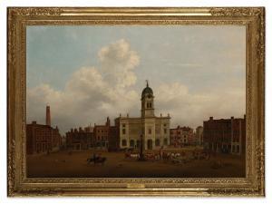 PRATT Henry Lark 1805-1873,Derby Market Square,1855,Sotheby's GB 2023-02-01