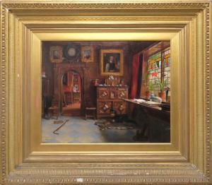 PRATT Jonathan 1835-1911,Interieur mit Hund,1891,Scheublein Art & Auktionen DE 2021-05-14