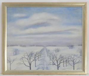 PREGEL Alexandra Nicholaeva 1907-1984,Winter Landscape,Claydon Auctioneers UK 2020-12-31