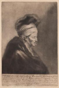 PREISLER Valentin Daniel,Portret starca w stroju wschodnim wg Rembrandta,1761,Desa Unicum 2022-12-08