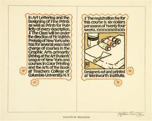 PREISSIG Vojtech Adalbert,A Sheet from the Book Wentworth GraphicArts,Palais Dorotheum 2011-05-21